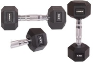 POGUMOVANÁ PEVNÁ OCELOVÁ Činka 1x 4KG ENERO FIT POGUMOVANÁ PEVNÁ OCELOVÁ Činka 1x 4KG ENERO FIT