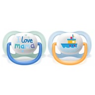 AVENT ULTRA AIR cumlík 0-6m Happy BOY Modrý 0 AVENT ULTRA AIR cumlík 0-6m Happy BOY Modrý 0