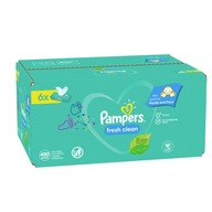 VÝPREDAJ Pampers fresh & clean obrúsky 6 x 80 = 480 ks.