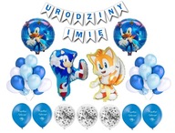 Sonic Large Set XL balóny Banner narodeniny + meno Sonic Large Set XL balóny Banner narodeniny + meno