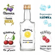 10x FALA fľaša 200 ml na alkohol, vodku, TLAČ 10x FALA fľaša 200 ml na alkohol, vodku, TLAČ