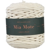 Mia Mote Cotton String spletená pre makramu +5 mm prírodný krém Mia Mote Cotton String spletená pre makramu +5 mm prírodný krém