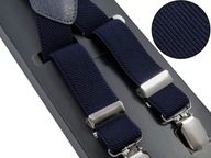Tmavo modré Unisex podväzky - 2,5 cm X3 Tmavo modré Unisex podväzky - 2,5 cm X3