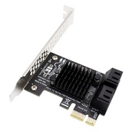Karta adaptéra PCIe 1X na 4x SATA 3.0 Serial ATA Karta adaptéra PCIe 1X na 4x SATA 3.0 Serial ATA