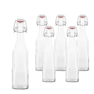 Altom Design štvorcové sklenené fľaše na zaváranie, víno, 1l, 6ks Altom Design štvorcové sklenené fľaše na zaváranie, víno, 1l, 6ks