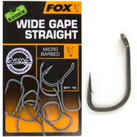 Fox Wide Gape Straight Háčiky na kapry č.2 10ks Fox Wide Gape Straight Háčiky na kapry č.2 10ks