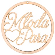 Svadobná obrúčka, NEVESTA A SKUPINA, 30 cm, svadobná výzdoba Svadobná obrúčka, NEVESTA A SKUPINA, 30 cm, svadobná výzdoba
