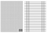 Regálové pravítko A4, mriežka a čiara, Interprint