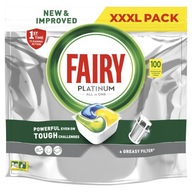Fairy Platinum Lemon All In One tablety do umývačky riadu, 100 ks Fairy Platinum Lemon All In One tablety do umývačky riadu, 100 ks