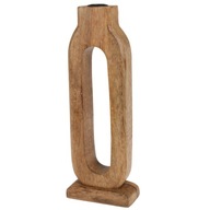 Moderný svietnik z mangového dreva do obývačky, spálne, dekoračný, 30 cm Moderný svietnik z mangového dreva do obývačky, spálne, dekoračný, 30 cm