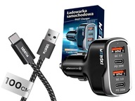 VÝKONNÁ RÝCHLA AUTONABÍJAČKA KÁBEL TYPU C 1m VÝKONNÁ RÝCHLA AUTONABÍJAČKA KÁBEL TYPU C 1m