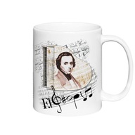 Biely hrnček Chopin Żelazowa Wola Biely hrnček Chopin Żelazowa Wola