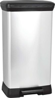 CURVER DECO BIN odpadkový kôš 30 l čierna/strieborná CURVER DECO BIN odpadkový kôš 30 l čierna/strieborná