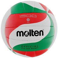 Volejbalová lopta roztavená V5M1900 bielo-červeno-zelená 5