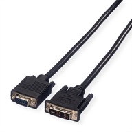 VALUE Kábel DVI-A(18+5) – VGA(HD-15) M/M 3m čierny