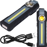 DIELENSKÁ LAMPA COB LED NABÍJACIA SVATKA 3V1 300LM HÁČKOVÝ MAGNET DIELENSKÁ LAMPA COB LED NABÍJACIA SVATKA 3V1 300LM HÁČKOVÝ MAGNET