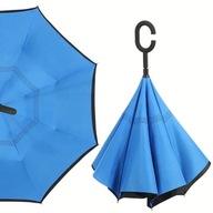 Dvojvrstvový spätne skladací dáždnik