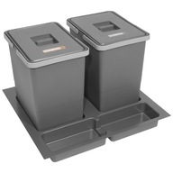 Strúhnutie odpadu Budúce 2 koše 2x18l pre kabinet 60 cm 36L Sorter segregátor Strúhnutie odpadu Budúce 2 koše 2x18l pre kabinet 60 cm 36L Sorter segregátor