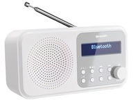 SHARP DR-P420 FM DAB+ Bluetooth rádio biele