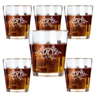 6x pohár na whisky s vyrytým menom personalizovaného darčekového dizajnu 6x pohár na whisky s vyrytým menom personalizovaného darčekového dizajnu