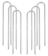 Oceľové kotvy, kolíky na trampolínu, 6 ks, 8 mm
