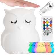 NOČNÁ LAMPA PRE DETI, LED RGB, SILIKON, DIAĽKOVÉ OVLÁDANIE, USB BATÉRIE NOČNÁ LAMPA PRE DETI, LED RGB, SILIKON, DIAĽKOVÉ OVLÁDANIE, USB BATÉRIE