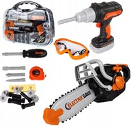 Kufor DIY náradie vŕtačka motorová píla pre deti zvuk Kufor DIY náradie vŕtačka motorová píla pre deti zvuk