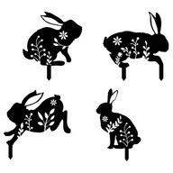 4ks Bunny Rabbit Stake Rabbit Vložený ornament 4ks Bunny Rabbit Stake Rabbit Vložený ornament