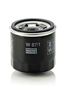 Olejový filter MANN-FILTER W 67/1 Olejový filter MANN-FILTER W 67/1