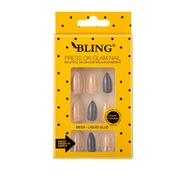 Umelé nechty, Tipsy BLING (24 ks) - mramor Umelé nechty, Tipsy BLING (24 ks) - mramor