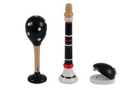 ČIERNA MINI SET MARACAS TRUBKA CASTANET MAGNI