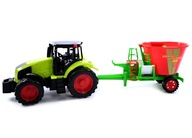 TRAKTOR S KRMNÝM VOZOM POĽNOHOSPODÁRSKY STROJ ZELENÝ TRAKTOR KRMNÝ voz TRAKTOR S KRMNÝM VOZOM POĽNOHOSPODÁRSKY STROJ ZELENÝ TRAKTOR KRMNÝ voz