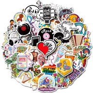NÁLEPKY BOMBA NÁLEPKY MIX MUSIC SET 50 ks NÁLEPKY BOMBA NÁLEPKY MIX MUSIC SET 50 ks