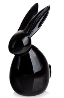 Keramická figúrka veľkonočného zajačika 14 cm čierna