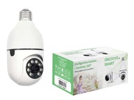 Domáce kamera Nočný režim E27 Závit Elektronická opatrovateľka WIFI pripojenie