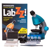 Mikroskop Levenhuk LabZZ M101 modrý Mikroskop Levenhuk LabZZ M101 modrý