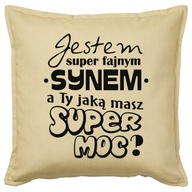 Darček do vankúša BEST SON SON SUPER POWER Darček do vankúša BEST SON SON SUPER POWER