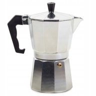 Hliníkový kávovar Kávovar 300 ml na 6x plynové espresso kávy Hliníkový kávovar Kávovar 300 ml na 6x plynové espresso kávy