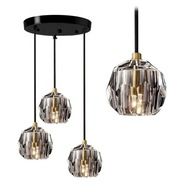 OKRUHÁ KRYŠTÁLOVÁ GLAMOUR KOVOVÁ ZÁVISNÁ LAMPA OKRUHÁ KRYŠTÁLOVÁ GLAMOUR KOVOVÁ ZÁVISNÁ LAMPA