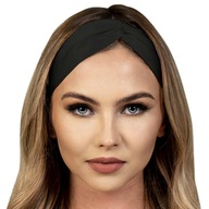 Čelenka do vlasov zo 100% hodvábneho uzla Malbery čierna Čelenka do vlasov zo 100% hodvábneho uzla Malbery čierna