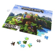Puzzle + MENO + krabička MINECRAFT A4 70ks Puzzle + MENO + krabička MINECRAFT A4 70ks