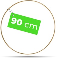 ZLATÝ MATNÝ kruhový lapač snov makramé 90 cm ZLATÝ MATNÝ kruhový lapač snov makramé 90 cm