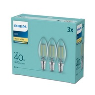 3x E14 PHILIPS LED žiarovka 4W = 40W RETRO FILAMENT 3x E14 PHILIPS LED žiarovka 4W = 40W RETRO FILAMENT
