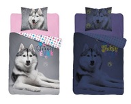 Obliečka svietiaca v tme HUSKY pes 140x200