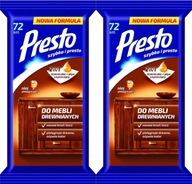 Nábytkové obrúsky Presto Clean 72 ks x2 Nábytkové obrúsky Presto Clean 72 ks x2