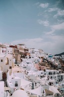 Plagát mesta Grécky ostrov Santorini 61x91,5cm