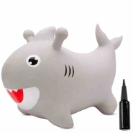 Gumený sveter pre deti SHARK BABY SHARK 62 cm, sivý, na skákanie s pumpičkou