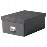 IKEA TJOG Nádoba s vekom, šedá, 25x36x15 cm IKEA TJOG Nádoba s vekom, šedá, 25x36x15 cm