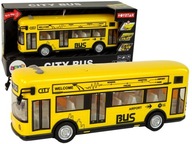 Žltý mestský autobus s trecím pohonom 1:18 Žltý mestský autobus s trecím pohonom 1:18