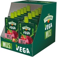 Mousse zelenina ovocie Tymbark Vega jablko cvikla jahoda 12x 100g Mousse zelenina ovocie Tymbark Vega jablko cvikla jahoda 12x 100g
